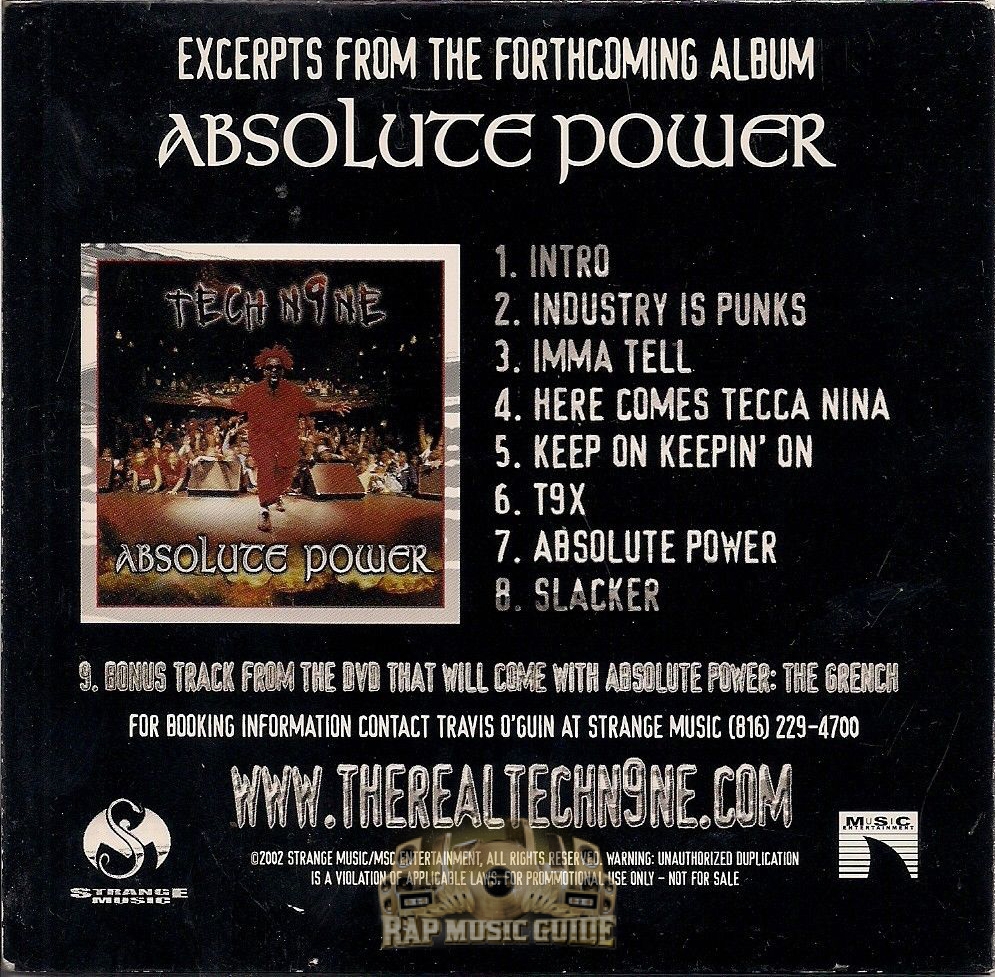 Tech N9ne - Absolute Power (Sampler): CD | Rap Music Guide